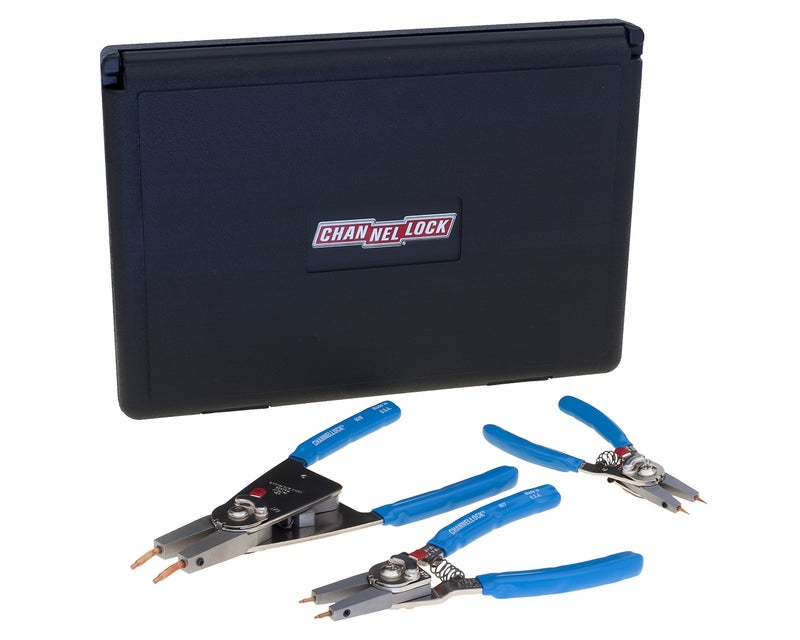 Channellock RT-3 Convertible Retaining Ring Plier Set, 3-Piece, Blue - Image 1
